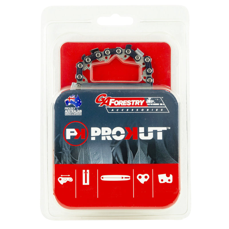 PROKUT 3/8" LP (Low Profile) Pitch x .050" Gauge x 63 Drive Link Loop Of Semi-Chisel Chainsaw Chain