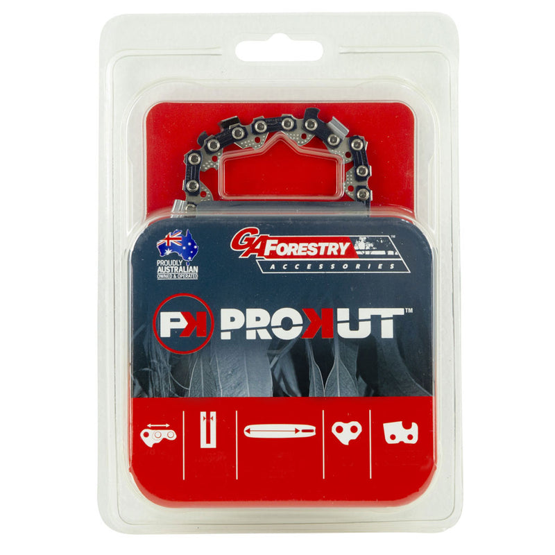 PROKUT 3/8" LP (Low Profile) Pitch x .050" Gauge x 44 Drive Link Loop Of Semi-Chisel Chainsaw Chain