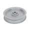 MTD Steel Flat Idler Pulley with Flange Replaces OEM: 756-0515