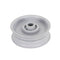 Wheelhorse Steel Flat Idler Pulley with Flange Replaces OEM: MW-8821