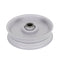 Wheelhorse Steel Flat Idler Pulley with Flange Replaces OEM: 7434